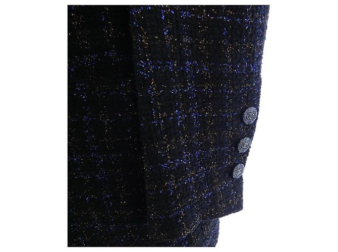 Giacca Chanel Blu Navy - vista 7