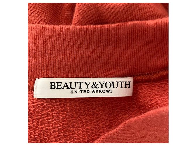 Autre Marque BEAUTY&YOUTH Baumwoll-Sweatshirt mit kurzen Ärmeln - Ansicht 4