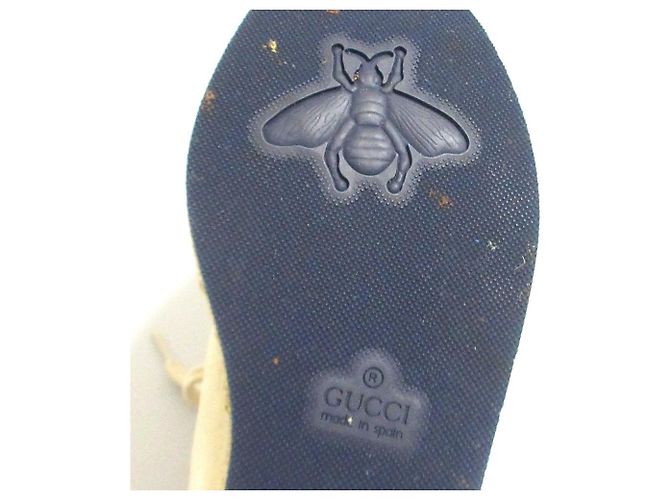 Espadrillas platform in tela con stampa logo Gucci - vista 17