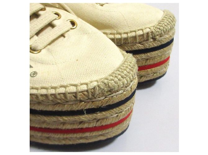 Espadrillas platform in tela con stampa logo Gucci - vista 7