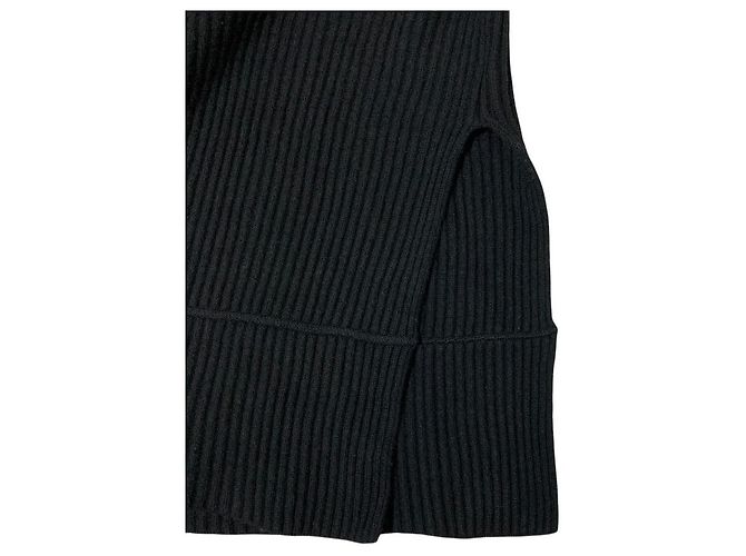 Theory V-Ausschnitt Strickpullover mit Seitenschlitzen - Ansicht 5