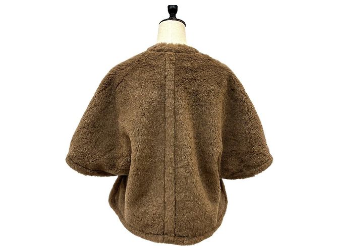 Max Mara FIORIRE4 Capa Abrigo Teddy Bear de lana - vista 4