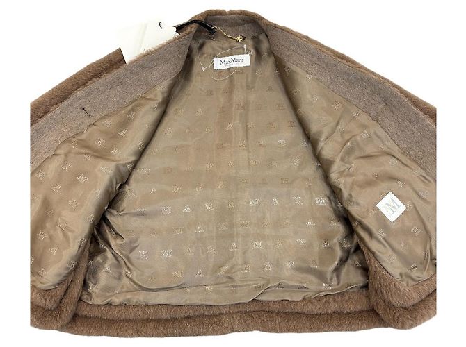 Max Mara FIORIRE4 Capa Abrigo Teddy Bear de lana - vista 7