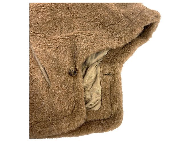 Max Mara FIORIRE4 Capa Abrigo Teddy Bear de lana - vista 9