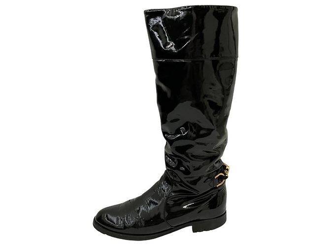 Botas largas de cuero charol Marc Jacobs - vista 3