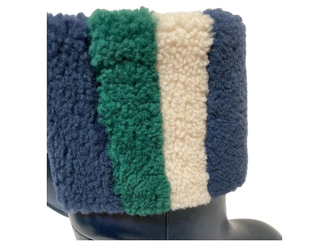 Stivali in pelle e shearling Tory Burch - vista 7