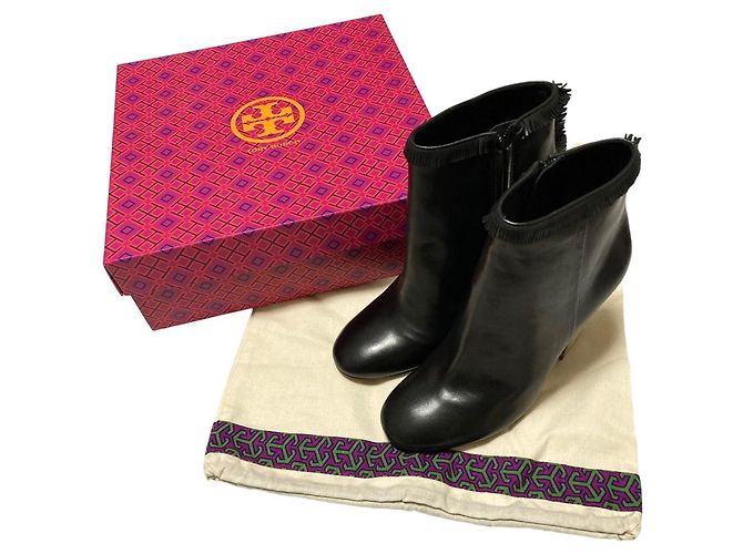 Tory Burch NEW TUMBLED Stivaletti con Frange - vista 11