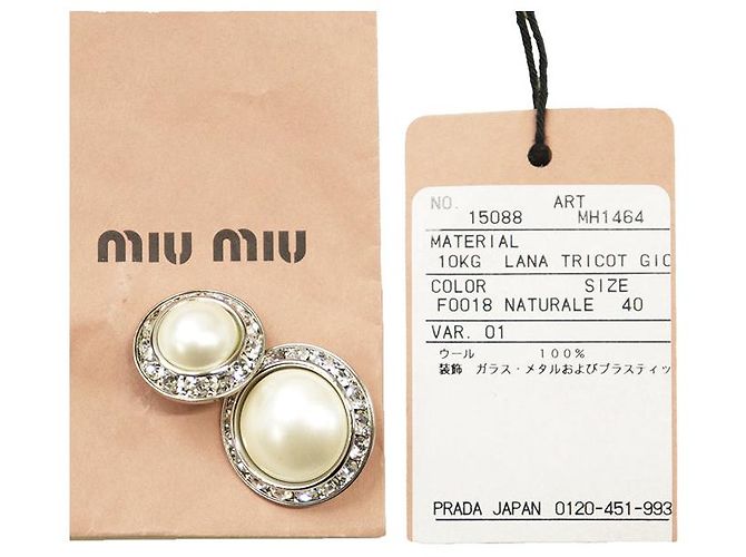 Chaqueta corta Miu Miu de lana virgen - vista 10