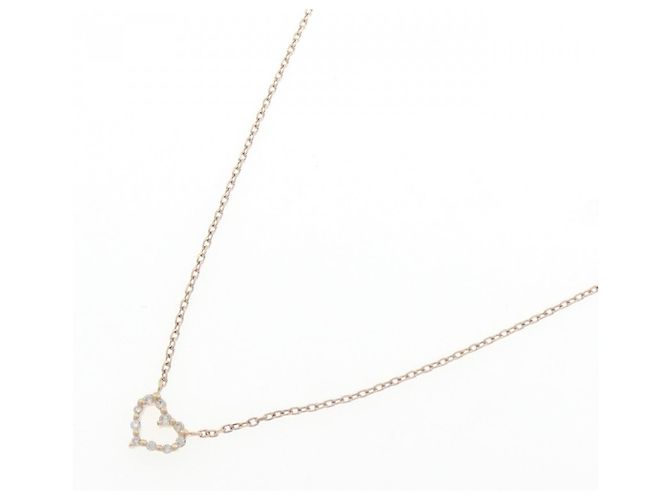 Autre Marque Collana agete K10 Pink Gold Diamante - vista 2