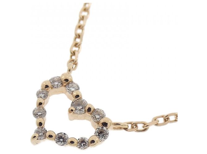 Autre Marque Collana agete K10 Pink Gold Diamante - vista 3
