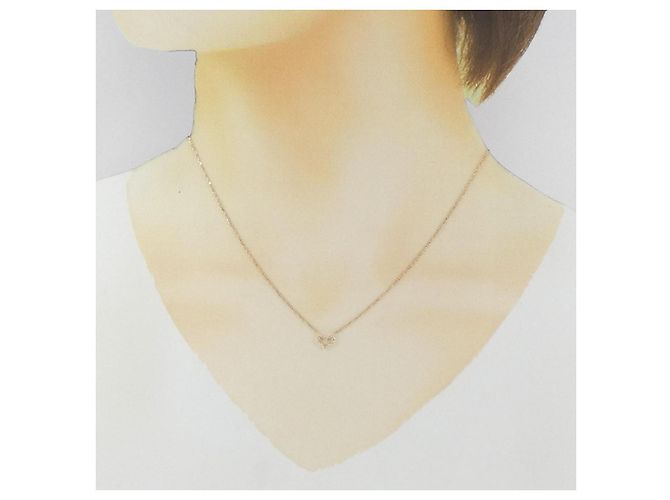 Autre Marque Collana agete K10 Pink Gold Diamante - vista 6