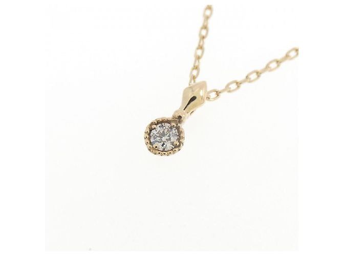 Autre Marque Collana agete K10 Yellow Gold Diamond - vista 3