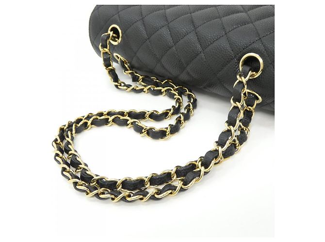 Borsa a tracolla Chanel in pelle Caviar - vista 5