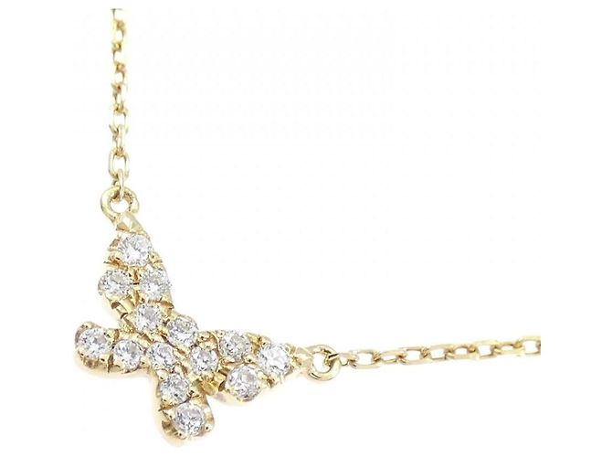 Autre Marque Collana AHKAH Butterfly Au750 Diamanti - vista 3