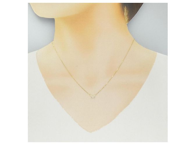 Autre Marque Collana AHKAH Butterfly Au750 Diamanti - vista 6