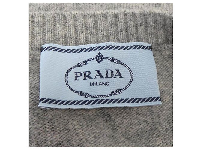 Prada Strick aus Kaschmir-Mix mit Intarsia-Logo - Ansicht 4