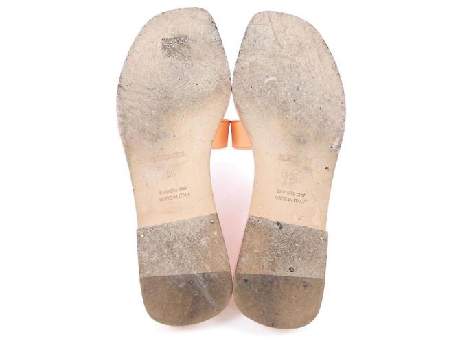 Hermès Hermes Oran Veau Epsom Sandalen - Ansicht 4