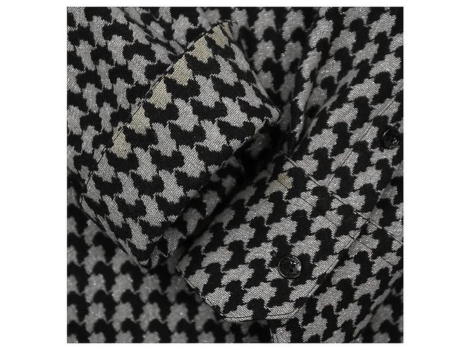 Louis Vuitton Langarmhemd mit Hahnentritt-Muster - Ansicht 5