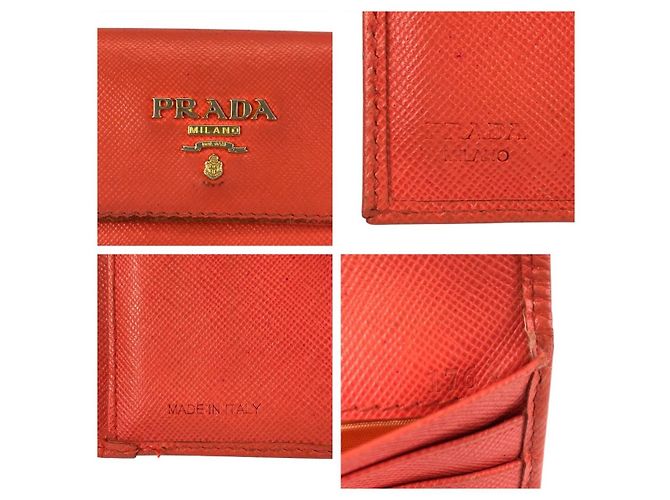 Prada Leather Compact Wallet - view 5