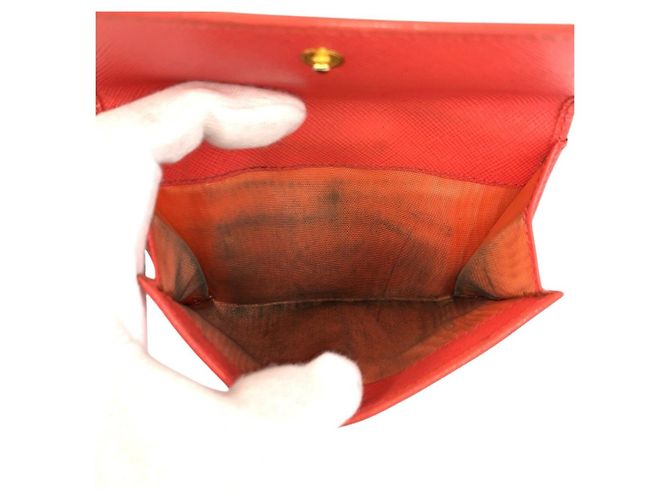 Prada Leather Compact Wallet - view 8
