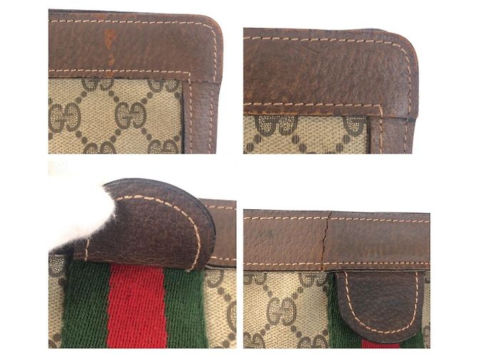 Borsa a pochette Gucci GG Supreme Canvas - vista 4