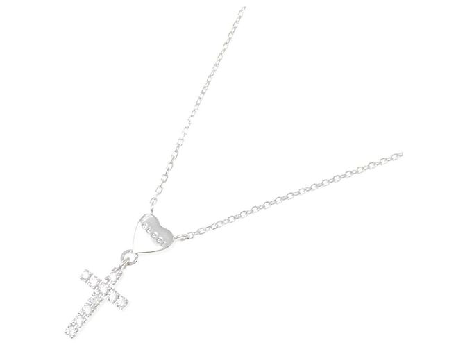 Collana Gucci in oro bianco 750 e diamanti - vista 2
