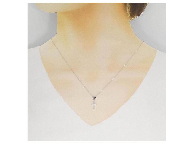 Collana Gucci in oro bianco 750 e diamanti - vista 6