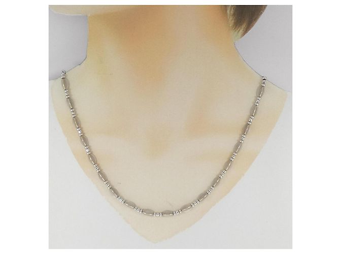Autre Marque LuxUness Pt850 Halskette Silber - Ansicht 5