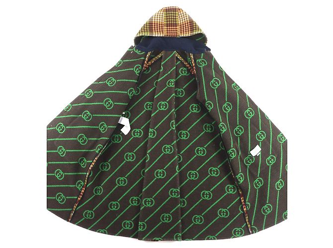 Abrigo de lana Gucci GGPattern Horsebit - vista 4