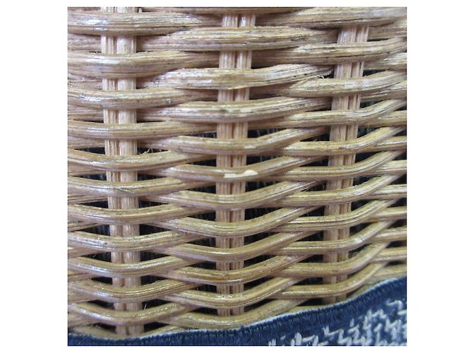 Borsa a tracolla in vimini Christian Dior Oblique - vista 16
