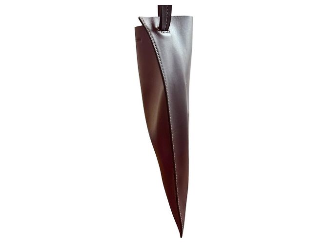 Borsa a spalla Jil Sander FLAT POCKET in pelle di vitello - vista 6