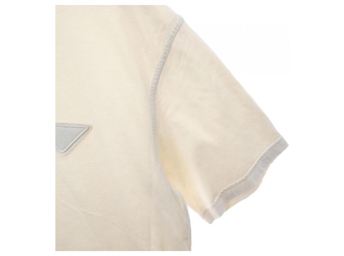 T-shirt in cotone Prada con logo triangolare - vista 6