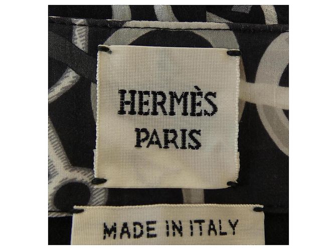 Hermès Gonna di seta Hermes DO RE BOUCLES - vista 4