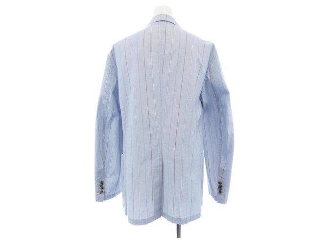Giacca in lana blu a righe Hermès - vista 2