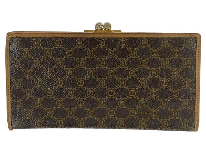 Céline Portafoglio lungo Celine Macadam Triomphe PVC - vista 2