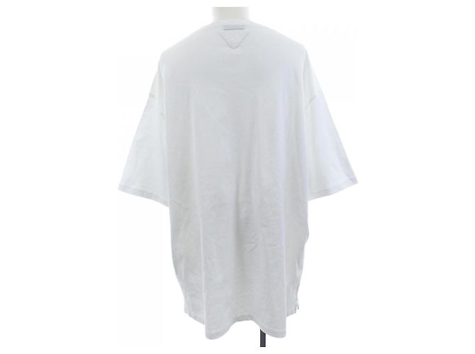 T-shirt in cotone bianca Prada - vista 2
