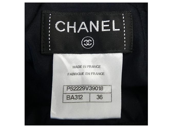Gonna Chanel Blu Navy - vista 4