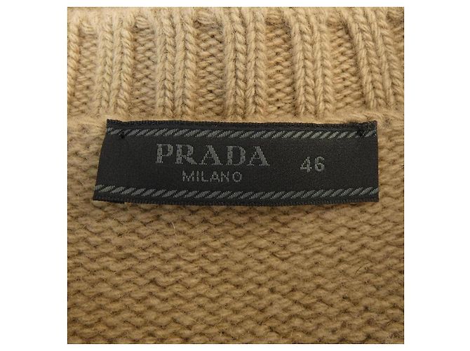 Maglione girocollo Prada in lana e cashmere - vista 4