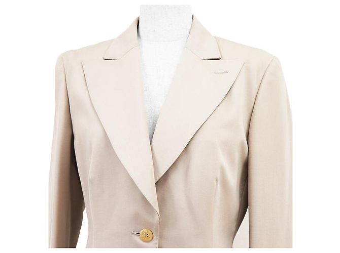 Chaqueta de lana Gucci beige - vista 2