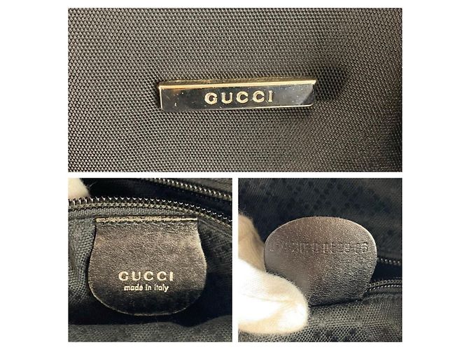 Borsa Tote Gucci in nylon e pelle - vista 3