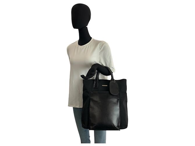Borsa Tote Gucci in nylon e pelle - vista 6