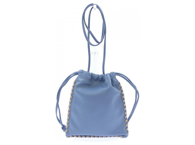 Autre Marque Borsa a mano VASIC in pelle blu - vista 3