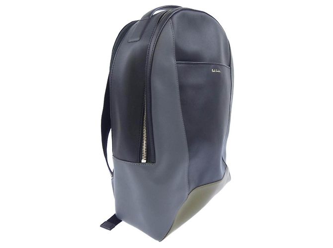 Paul Smith Rucksack aus schwarzem Leder - Ansicht 2