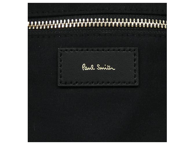 Paul Smith Rucksack aus schwarzem Leder - Ansicht 5