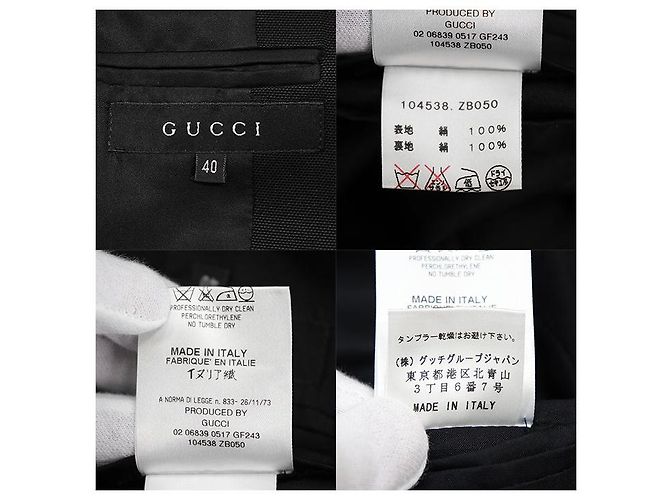 Giacca Gucci in seta nera - vista 10