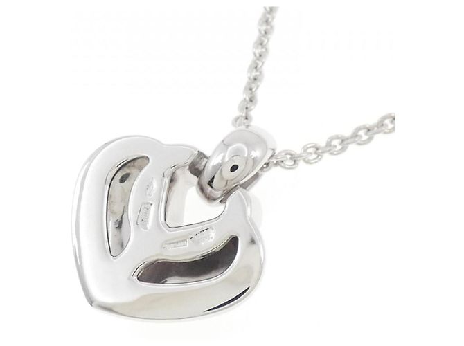 Bulgari Collana Bvlgari Doppio Cuore 750 Oro Bianco e Diamanti - vista 4