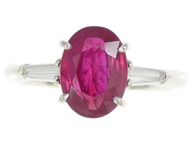 Autre Marque QUEEN Platinum Ruby Diamond Ring - view 2