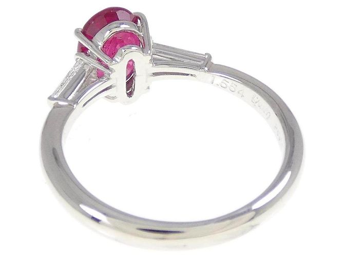 Autre Marque QUEEN Platinum Ruby Diamond Ring - view 3