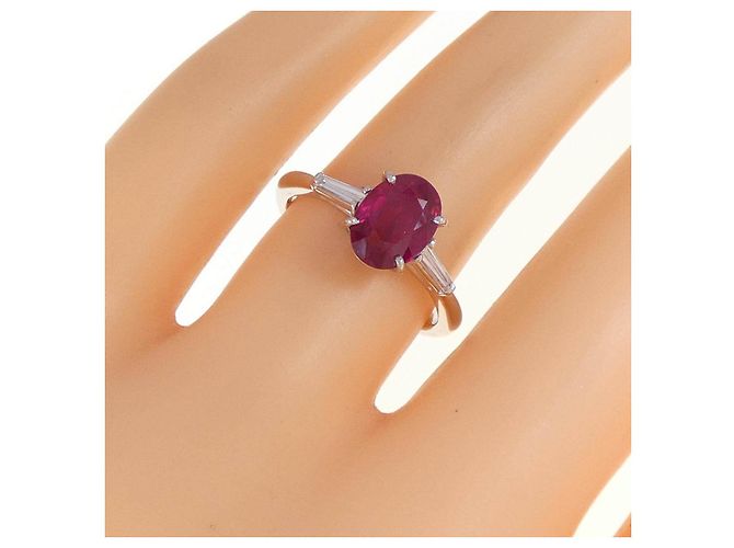 Autre Marque QUEEN Platinum Ruby Diamond Ring - view 5