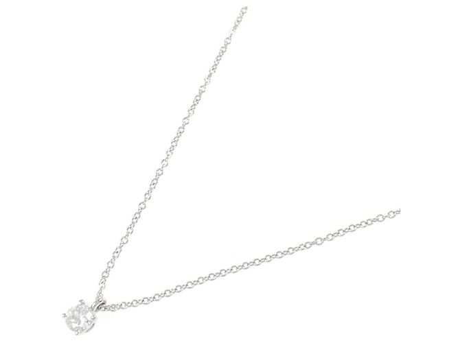 Tiffany & Co Collana Solitario Tiffany in Platino - vista 2
